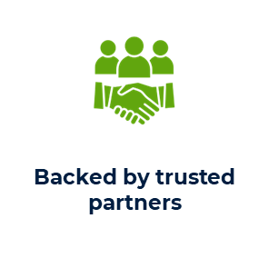 Backed by trusted partners